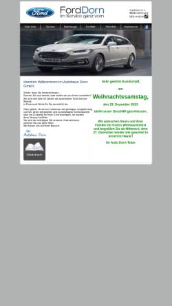 Vorschau der mobilen Webseite www.ford-dorn.de, Auto Dorn Gerhard Feissel GmbH