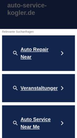 Vorschau der mobilen Webseite www.auto-service-kogler.de, Autohaus Kogler