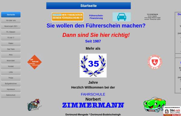 Vorschau von www.fahrschulezimmermann.de, Fahrschule Zimmermann