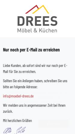 Vorschau der mobilen Webseite www.moebel-drees.de, Möbel Drees