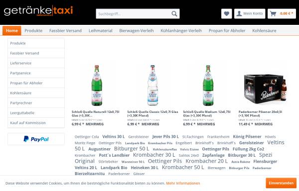 Vorschau von www.getraenke-taxi-do.de, Getränke-Taxi GmbH