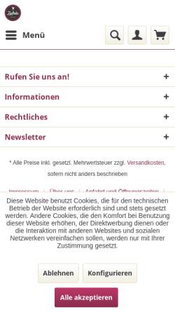 Vorschau der mobilen Webseite www.zapfhahn-online.de, Zapfhahn