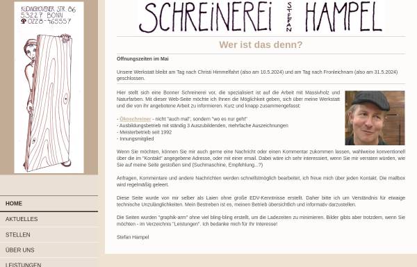 Vorschau von www.schreinerei-hampel.de, Schreinerei Stefan Hampel