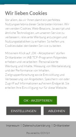 Vorschau der mobilen Webseite www.einfachefinanzen.de, Bo-Mobile GmbH