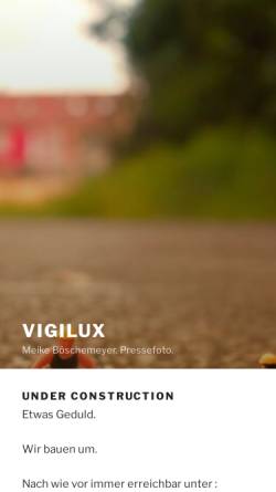 Vorschau der mobilen Webseite www.vigilux.de, Vigilux