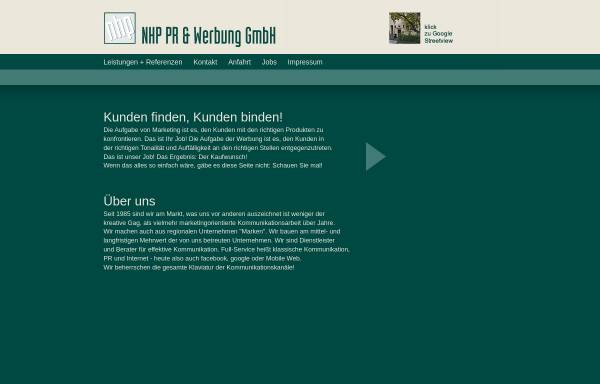 Vorschau von www.nhp.info, NHP PR + Werbung GmbH
