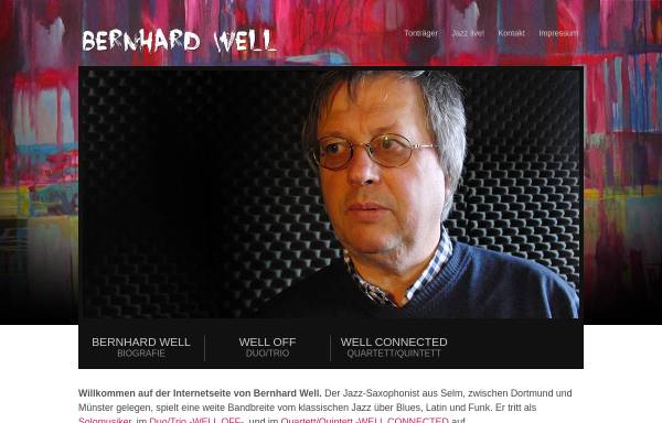 Vorschau von www.bernhardwell.de, Well, Bernhard