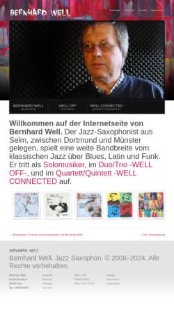 Vorschau der mobilen Webseite www.bernhardwell.de, Well, Bernhard