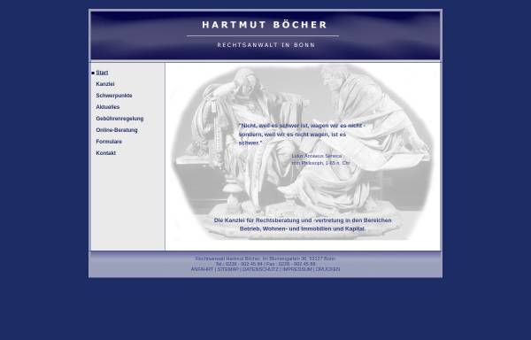 Vorschau von www.hartmut-boecher.de, Hartmut Böcher, Rechtsanwalt