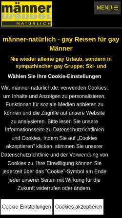 Vorschau der mobilen Webseite maenner-natuerlich.de, Männer natürlich