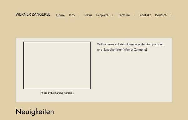 Vorschau von wernerzangerle.com, Zangerle, Werner