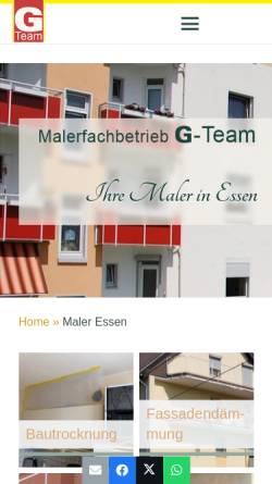 Vorschau der mobilen Webseite www.maler-goldt.de, Malerbetrieb Goldt GmbH