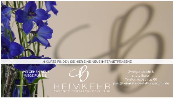 Vorschau von www.heimkehr-essen.de, Essener Beerdigungsanstalt Heimkehr