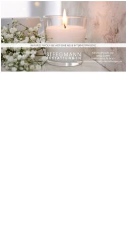 Vorschau der mobilen Webseite www.steegmann-bestattungen.de, Steegmann Bestattungen