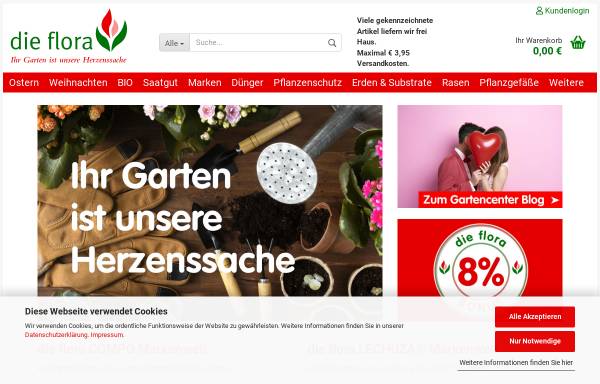 Vorschau von www.dieflora.de, Die Flora - Gartencenter Essen