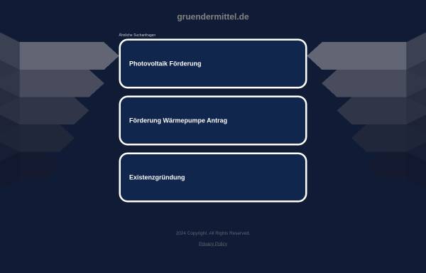 Vorschau von www.gruendermittel.de, Gruendermittel.de