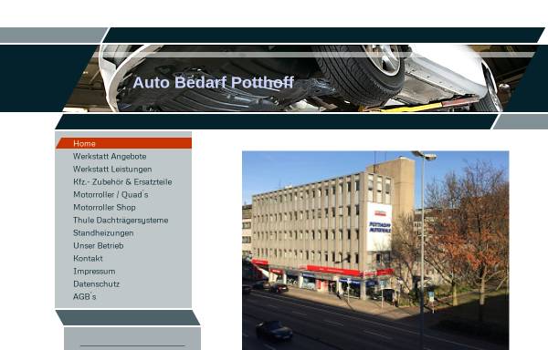 Vorschau von www.autobedarf-potthoff.de, Autobedarf Potthoff GmbH & Co. KG
