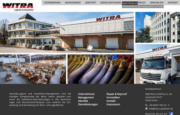 Vorschau von www.witra.info, WJM WITRA Spedition GmbH & Co. KG
