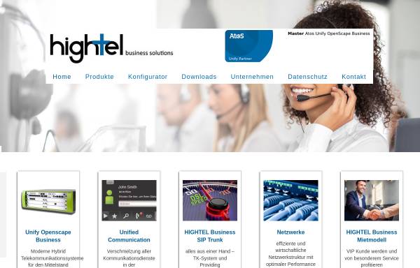 Vorschau von www.hightel.de, HIGHTEL Telekommunikationssysteme Vertriebs und Service GmbH