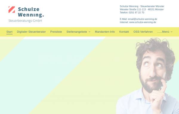 Vorschau von www.schulze-wenning.de, Wilhelm Schulze Wenning, Steuerberater und vereidigter Buchprüfer
