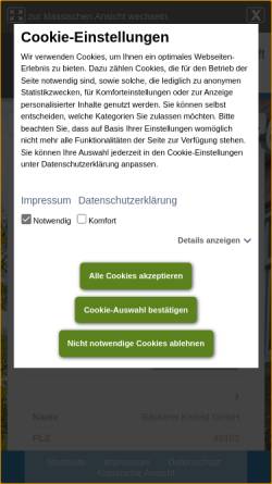 Vorschau der mobilen Webseite www.baeckergilde-muenster.de, Bäcker-Gilde Münster