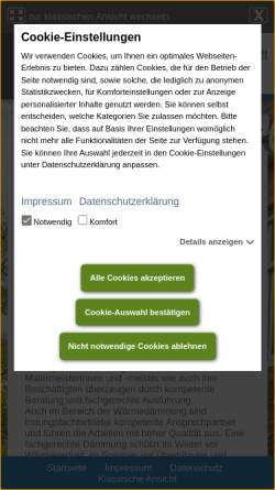 Vorschau der mobilen Webseite www.maler-muenster.de, Maler- und Lackierer-Innung Münster