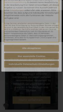Vorschau der mobilen Webseite www.piano-micke.de, Pianohaus Micke GmbH