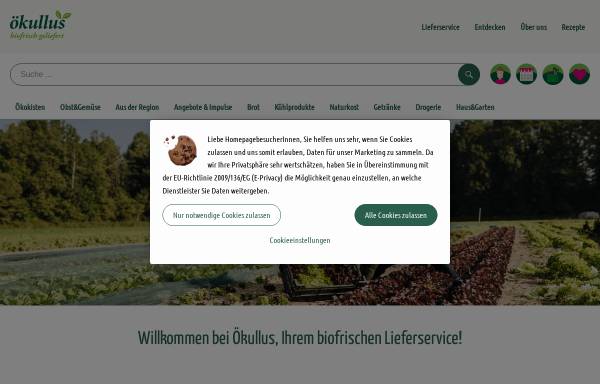 Vorschau von www.oekullus.de, Naturkosthandel Ökullus - Jörg Schulze Buschhoff e.K.,