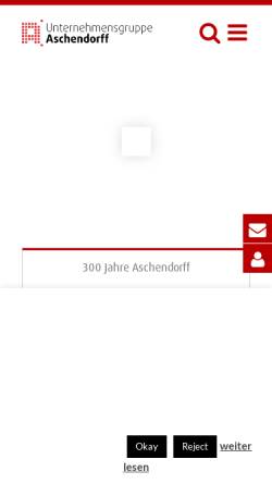 Vorschau der mobilen Webseite www.aschendorff.de, Aschendorff Medien GmbH & Co. KG