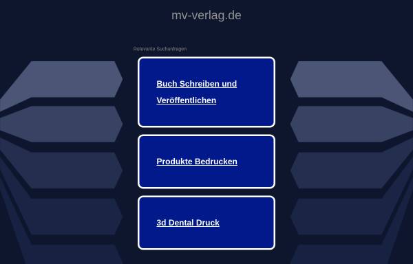 Vorschau von www.mv-verlag.de, Monsenstein und Vannerdat