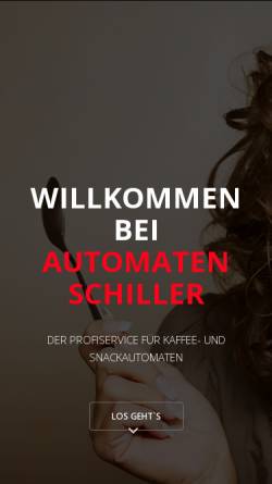 Vorschau der mobilen Webseite www.automaten-schiller.com, Michael Schiller