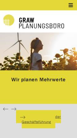 Vorschau der mobilen Webseite www.pb-graw.de, Planungsbüro Graw