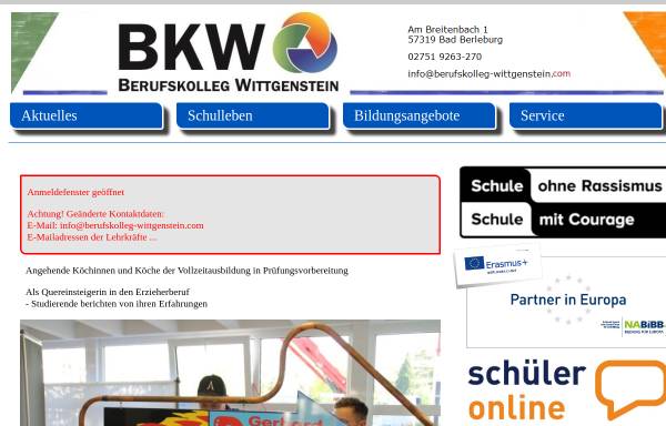 Vorschau von www.berufskolleg-wittgenstein.de, Berufskolleg Wittgenstein (BKW)