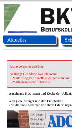 Vorschau der mobilen Webseite www.berufskolleg-wittgenstein.de, Berufskolleg Wittgenstein (BKW)