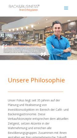 Vorschau der mobilen Webseite www.back-business.de, Back & Business - Ulrich Hatje