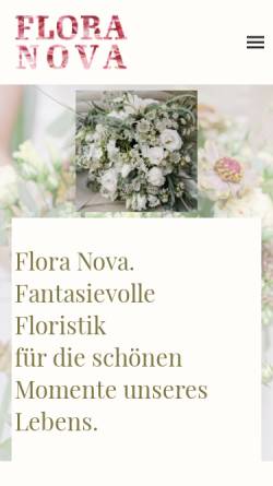 Vorschau der mobilen Webseite www.flora-nova.com, Flora - Nova