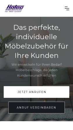 Vorschau der mobilen Webseite www.moebelgriffe.net, Hartmann Holztechnik