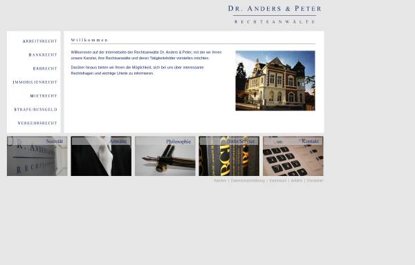 Vorschau von www.anders-peter.de, Rechtsanwälte Dr. Anders & Peter