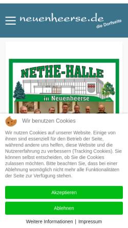 Vorschau der mobilen Webseite www.neuenheerse.de, Neuenheerse.de