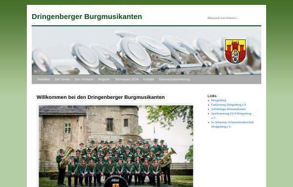 Vorschau von www.burgmusikanten.de, Dringenberger Burgmusikanten e.V.