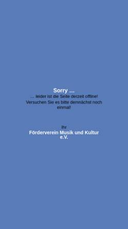 Vorschau der mobilen Webseite www.konzerte-dringenberg.de, Förderverein für Musik und Kultur in Dringenberg e.V.
