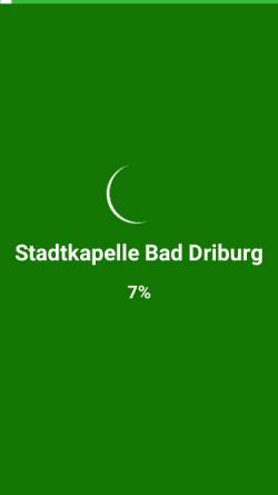 Vorschau der mobilen Webseite stadtkapelle-bad-driburg.de, Stadtkapelle Bad Driburg e.V.
