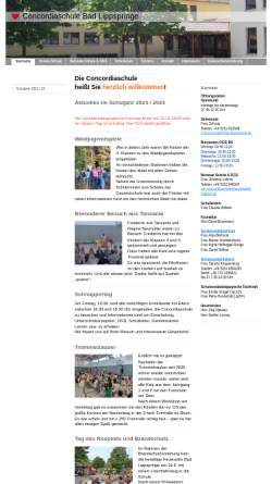 Vorschau der mobilen Webseite www.concordiaschule.de, Concordiaschule