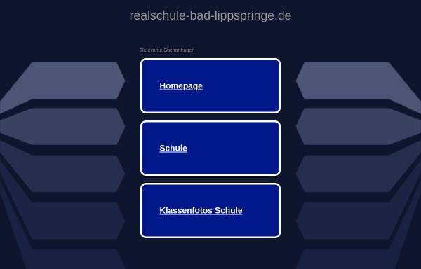Vorschau von www.realschule-bad-lippspringe.de, Städtische Realschule Bad Lippspringe