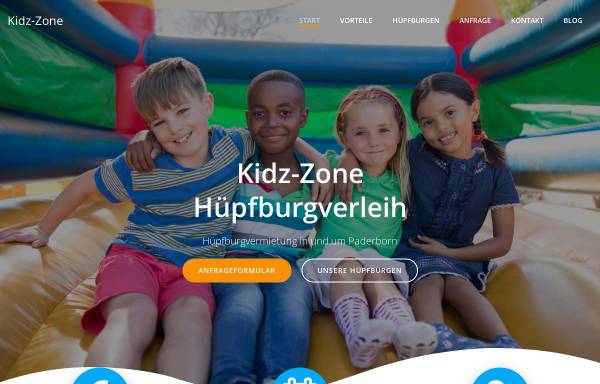 Vorschau von www.kidz-zone.de, Kidz-Zone Hüpfburgvermietung Nicholas Ellis