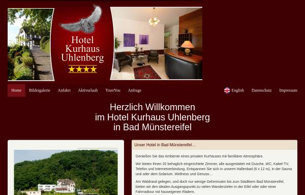 Vorschau von www.kurhaus-uhlenberg.de, Hotel Kurhaus Uhlenberg