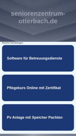 Vorschau der mobilen Webseite www.seniorenzentrum-otterbach.de, Seniorenzentrum Otterbach