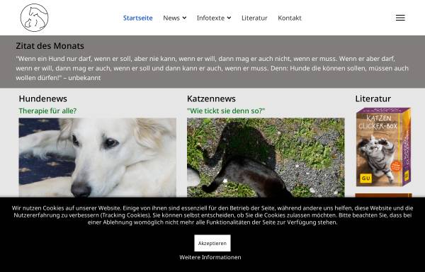 Vorschau von www.tier-verhalten.de, Tier-Verhalten