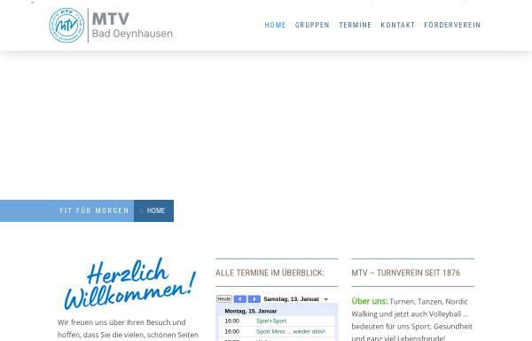 Vorschau von www.mtv-bo.de, MTV von 1876 Blau-Weiß Bad Oeynhausen e.V.