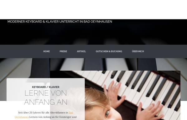 Vorschau von www.keyboardintensiv.de, Keyboard intensiv - Keyboardschule Alexander Zima